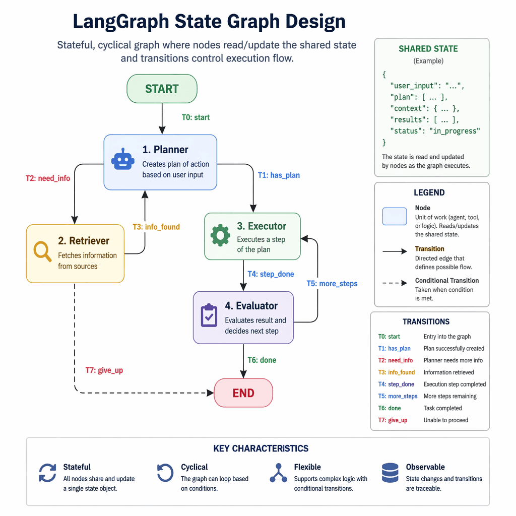 LangGraph state graph architecture